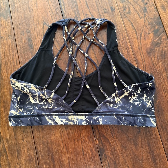 Constantly Varied Gear CVG Butterfly Back Sports Bra Black w/ Gold Marble  XL - Picture 7 of 7